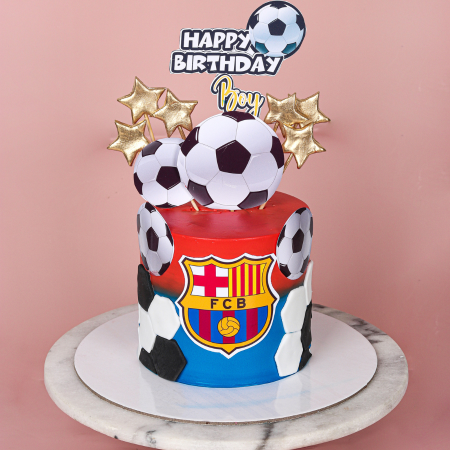 FC Barcelona Football Cake