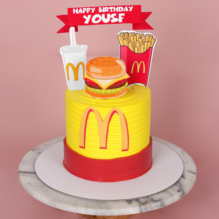 Mcdonald Yellow Red Cake