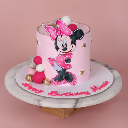 Mickey Mouse Pink Birthday Cake